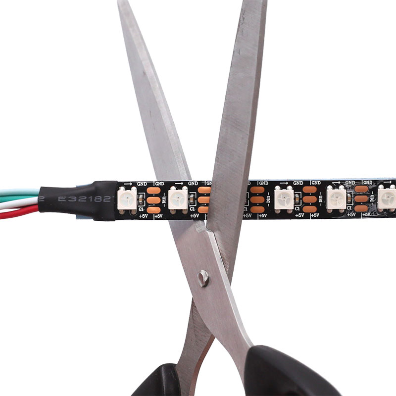 WS2812B DC5V Series Flexible LED Strip Lights, Programmable Pixel Full Color Chasing, Indoor Use, 370LEDs 16.4ft Per Reel By Sale WS2812B DC5V Series Flexible LED Strip Lights, Programmable Pixel Full Color Chasing, Indoor Use, 370LEDs 16.4ft Per Reel By Sale